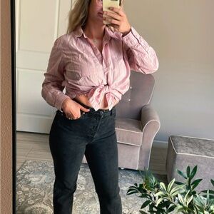 Universal Thread Light Pink Striped Shirt